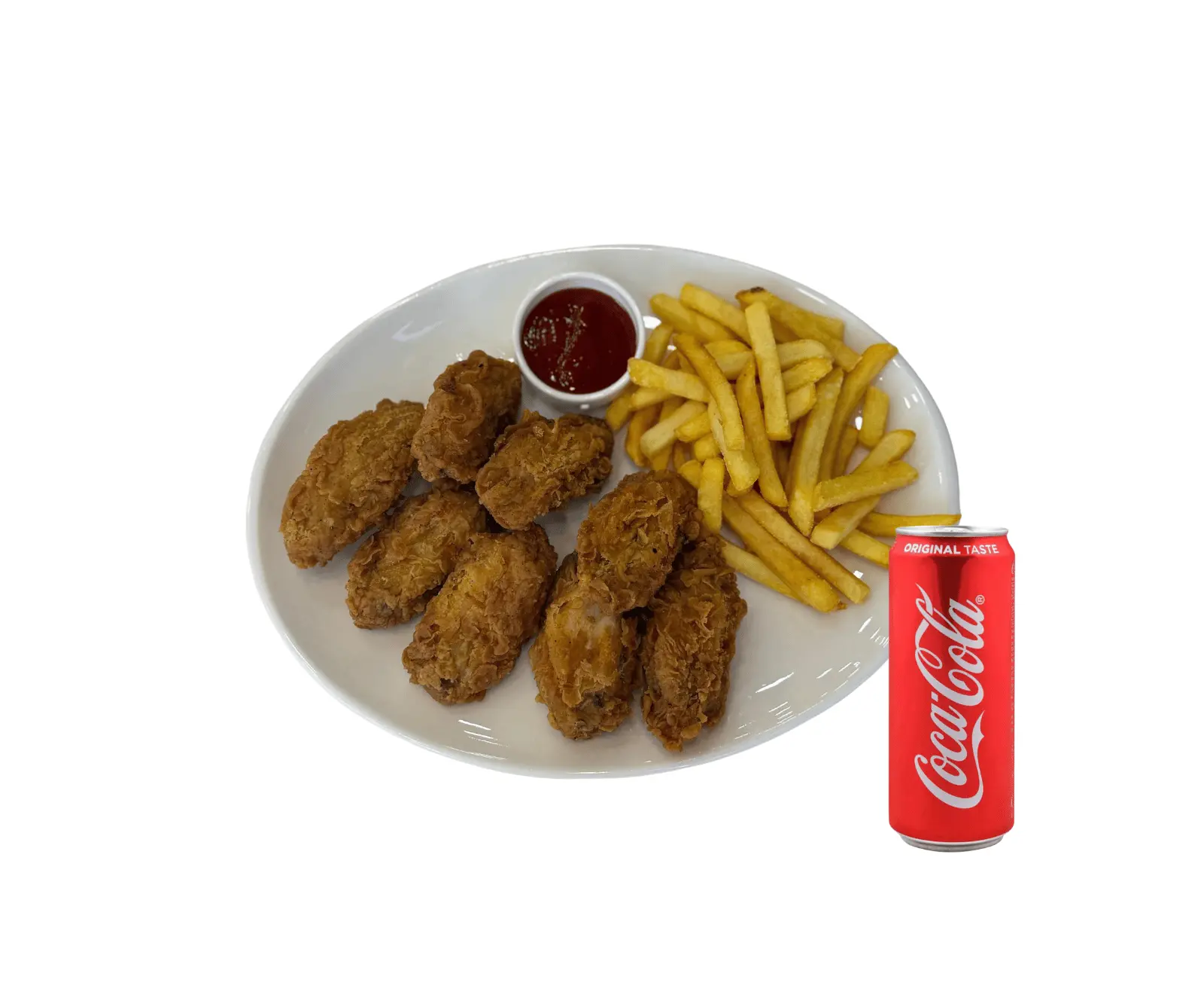 Porsiyon çıtır yaprak kanat Menü